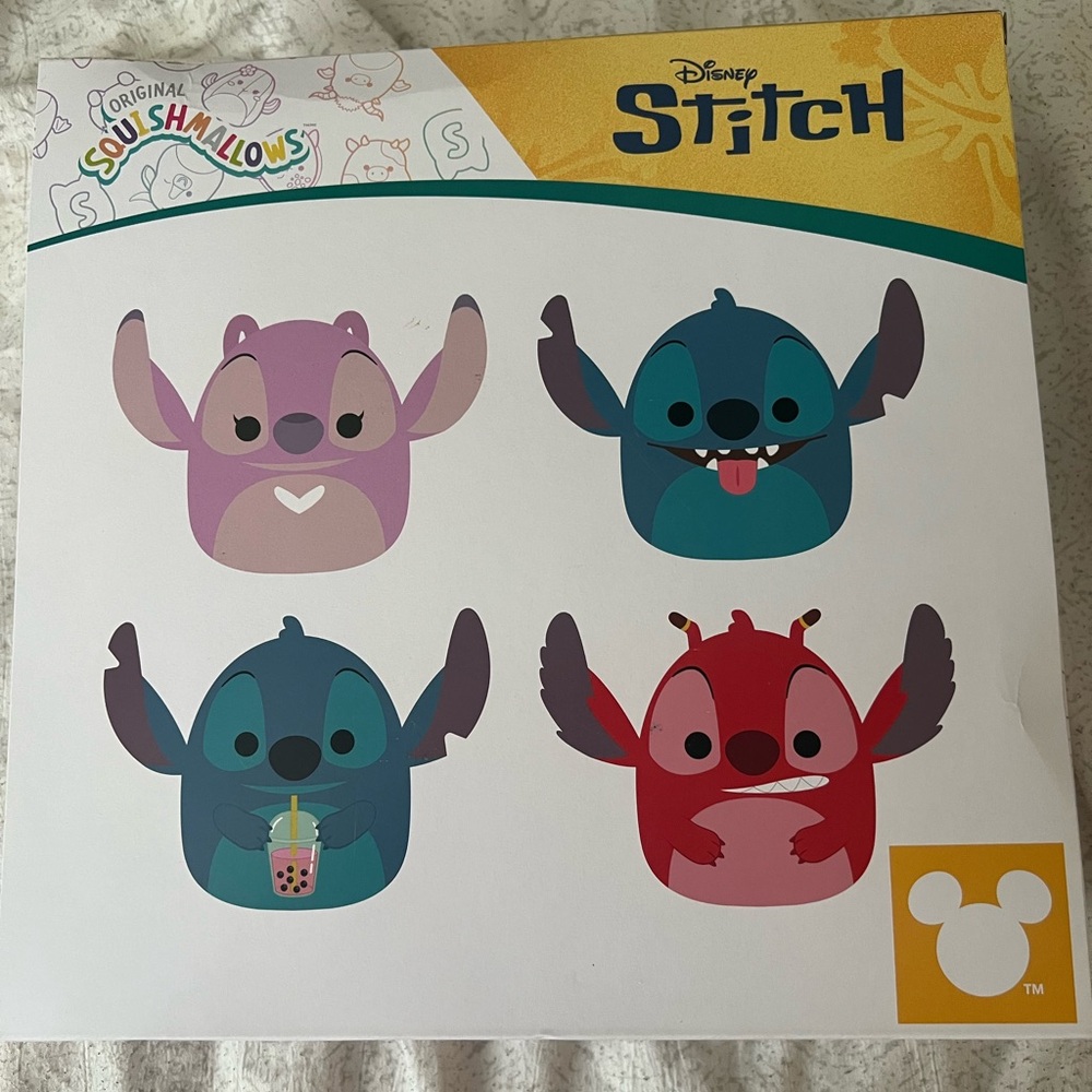 Squishmallow Disney stitch set of 4 NWT - Picture 7 of 7